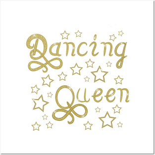 Dancing queen-Gold Posters and Art